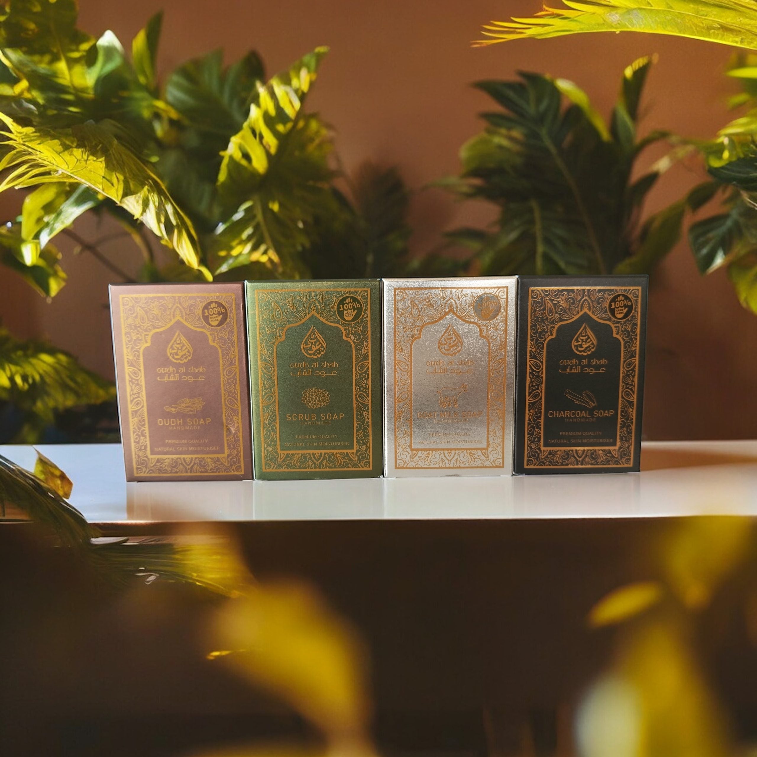 Oudh Al Shab’s Natural Handmade Soap Collection – Pack of 4 ( Combo 04 )