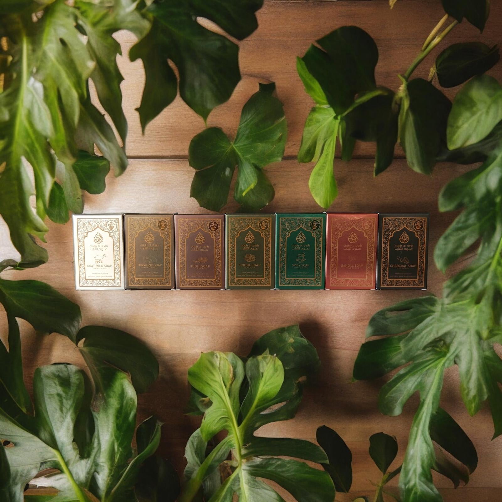 Oudh Al Shab’s Natural Handmade Soap Collection – Pack of 7 ( Combo 01 )